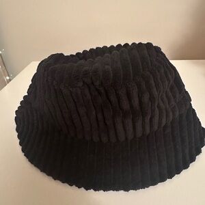 Apana Black Corduroy Bucket Woman’s Hat